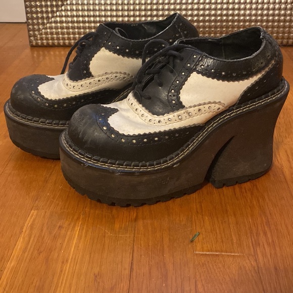 Vintage platform saddle shoes sketchers - Picture 2 of 4